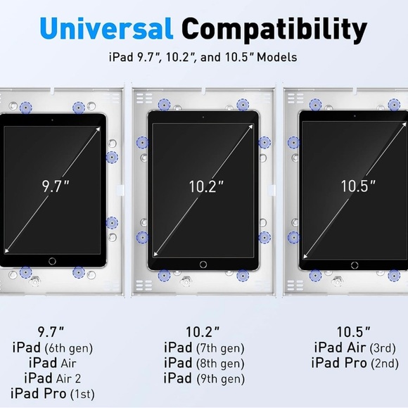 AboveTEK Anti-Theft iPad Kiosk Stand – POS iPad Security Stand & Locking Tablet - Picture 2 of 6